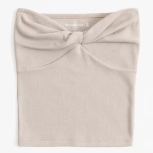 Abercrombie & Fitch Light Beige Knotted Top